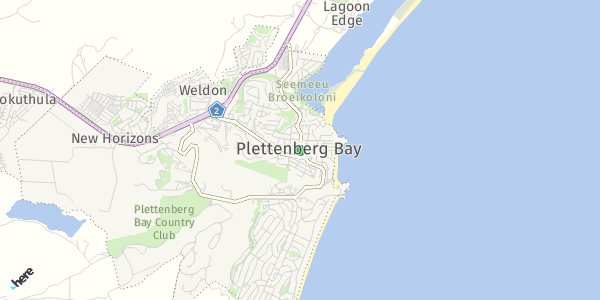 HERE Map of Plettenberg Bay, South Africa